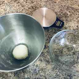 Mixed and kneaded dough